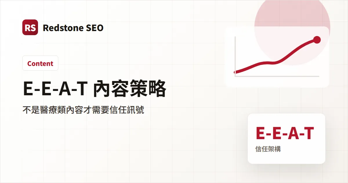 E-E-A-T 內容策略封面